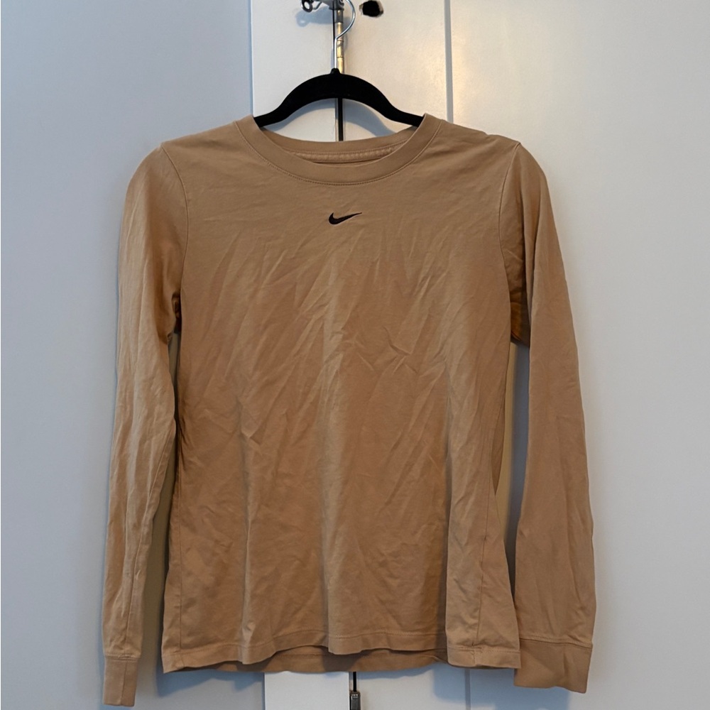 Nike Tan Crew Neck Tee